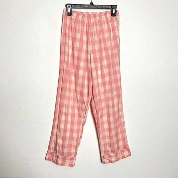 Doen Pink Checkered Pajama Pants - Picture 3 of 8